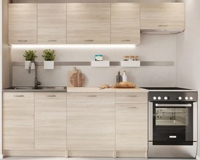 Meble kuchenne 240 cm 7 sztuk dąb sonoma G7-G93