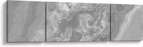 Obraz - Marmur w czerni i bieli (170x50 cm)