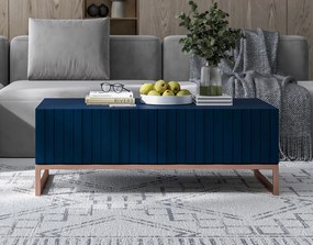 Stolik kawowy TAL 3D 110x54cm granatowy mat/gold