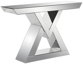 Konsola MDF z lustrem – kolor: srebrny - ISIDA marki Pascal Morabito