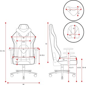 Fotel gamingowy Diablo X-Player 2.0 Normal Size Frost Black