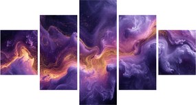 Obraz - Fioletowa Mgławica (125x70 cm)