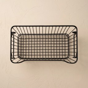 Kosz na owoce metalowy z uchwytami, 34 x 18 x 14 cm