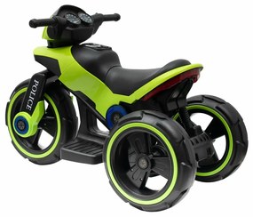Dziecięcy motocykl elektryczny Baby Mix Police,zielony