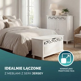 Komoda JERSEY, 76 x 65 x 35cm, biała Casaria