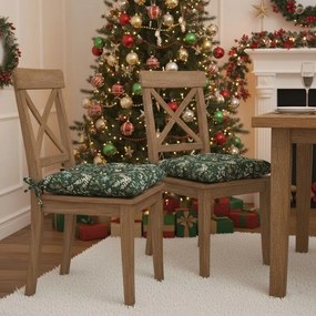 Pikowana poduszka Zielone Święta BożegoNarodzenia, 40 x 40 cm