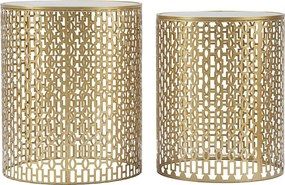 Stolik Kawowy VKH540, Złoto, 41x41x50 cm, Kendra Home