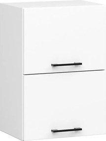 Szafka kuchenna podwójna AKORD W40 system OLIWIA Biała 40 cm drzwi uchylne 2 drzwi kolor Biały mat 2 półki 40x30x58 cm