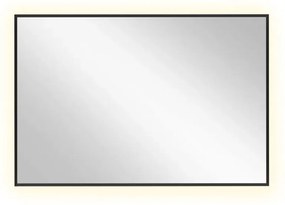 Lustro łazienkowe LUMO 90x60cm czarne z oświetleniem LED BALTICA DESIGN