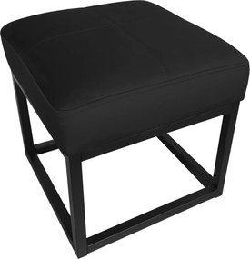 Pufa MAX tkanina Welur loft ławka podnóżek metal : Kolor Stelaża - Czarny , Kolor tkaniny - VELVET - MG19, Typ tkaniny - Velvet