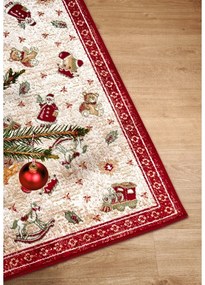 Czerwony dywan z mieszanki bawełny ze świątecznym motywem 50x80 cm Toy's Delight Red Christmas – Villeroy&amp;Boch