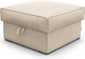Pufa SMART COSARO XL z miejscem do przechowywania 71x71 cm, kremowy