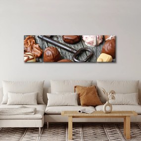 Obraz czekolady i kluczy (170x50 cm)