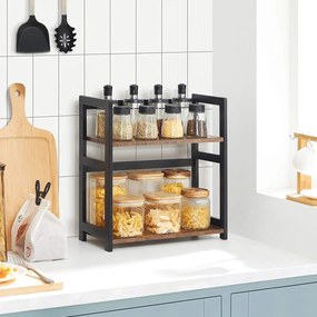 Rustykalna dwupoziomowa półka kuchenna na blat G7-C54