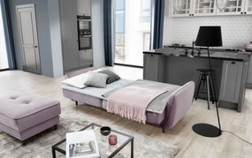 Sofa rozkładana z funkcją spania BELLIS VELVET szara ELTAP
