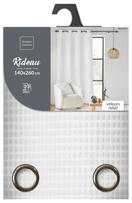 Biała aksamitna zasłona 140x260 cm Swing – douceur d'intérieur