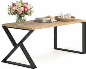 Prostokątny drewniany stół loft 160 x 80 G5-Z65