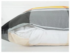 Pomarańczowa pościel jednoosobowa z kory 140x200 cm Orabge Kube – B.E.S.