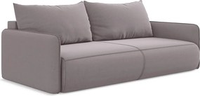 Kanapa 3-osobowa z funkcją spania - z tkaniny welwetowej - lawendowy - NANEA