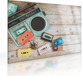 Obraz na szkle - Radio retro (70x50 cm)