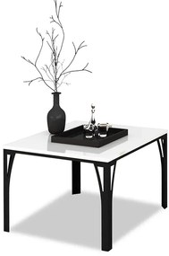 Stolik kawowy w stylu loft czarny + biały - Dimea 4X