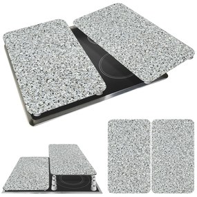 Szklane płyty ochronne GRANIT na kuchenkę – 2 sztuki, WENKO