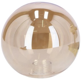 Lampa sufitowa w kolorze brązu ze szklanym kloszem ø 10 cm Rodia – Candellux Lighting