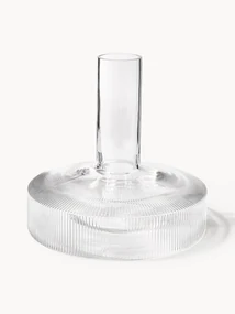 Dekanter ze szkła dmuchanego Ripple, 1,1 l