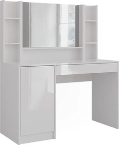 Stolik do przebierania biały/biały wysoki połysk 119.8x50.1x76 sherry