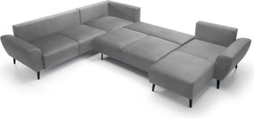 Narożnik BOSCO XL zestaw z elektryczną funkcją regulacji tkanina Monolith 85 Popielaty WERSAL