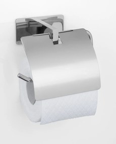 Uchwyt na papier toaletowy z klapką GENOVA, montaż bez wiercenia Turbo-Loc, WENKO