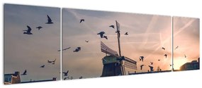 Obraz wiatraka (170x50 cm)
