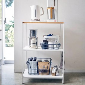 Stalowy regał w matowym białym kolorze 60x90x46,5 cm Tower – YAMAZAKI