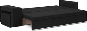 MEGA OKAZJA Kanapa sofa 3 os z funkcją spania DOTEX2 CZARNA Tkanina DOT100 Czarny