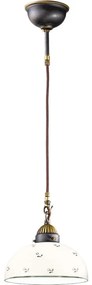Kolarz 731.30.20 - Żyrandol na lince NONNA 1xE27/75W/230V śr. 20 cm zielony