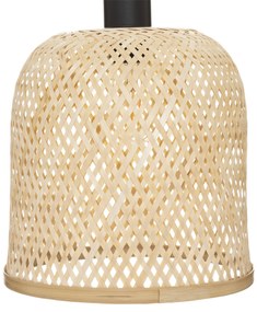 Lampa podłogowa ALI z plecionym, bambusowym kloszem, 159 cm