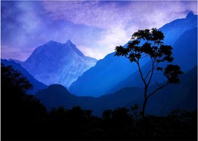 Obraz na szkle - Nocne niebo w Nepalu (70x50 cm)