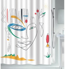 Zasłona prysznicowa 180x200 cm Faces – Spirella