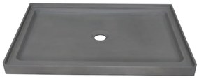 Brodzik prysznicowy betonowy – dł. 121,5 x szer. 81,5 x wys. 9,5 cm – RIAZOS