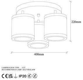 Lampa sufitowa w kolorze brązu Way – Opviq lights