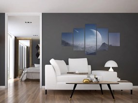 Obraz - Niebo nad skałami (125x70 cm)