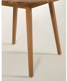 Stół ogrodowy z drewna akacji Kave Home Vilma, ø 90 cm