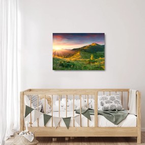 Obraz na szkle - Letni krajobraz (70x50 cm)