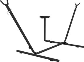 Outsunny Stojak na hamak, dla hamaków do 280 cm, Stal, 285D x 125S x 110W cm, Czarny