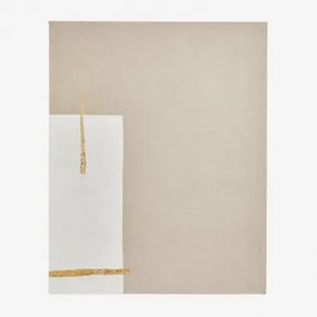 Obraz Dekoracyjny 80x100 Cm, Ręcznie Malowany Na Lnie Z Reliefem Z Gipsu Mivara A - Sklum