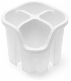 Biały plastikowy ociekacz na sztućce 14x14 cm Signature – Addis