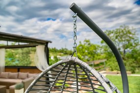 PROMOCJA Jasnoszary wiszący fotel bez stojaka NARS II klasa jakości