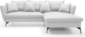 Masseno Narożnik FERRO z funkcją spania i pojemnikiem na pościel Narozniki L, Rozkładana sofa - Szary, SOLID 80