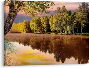 Obraz - Za rzeką (70x50 cm)