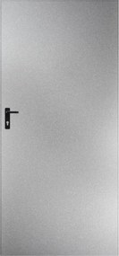 Drzwi blaszane 90, prawa, ocynkowana